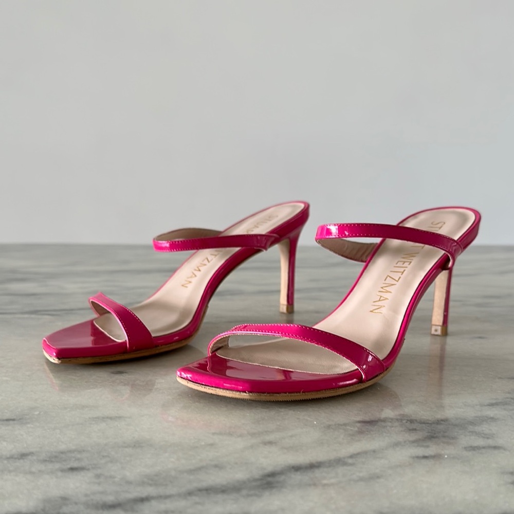 Stuart Weitzman Aleena 75 Patent Hot Pink Size 6 - Picture 5 of 16